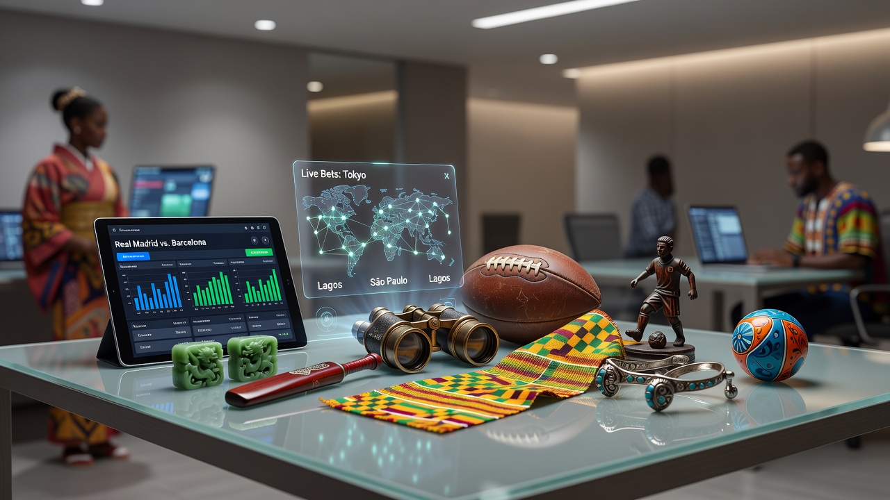 Cultural festivals and sports events blending with betting activities across different global regions